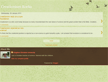 Tablet Screenshot of creationismrocks.blogspot.com