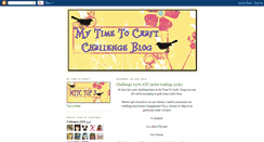 Desktop Screenshot of mytimetocraftchallenge.blogspot.com