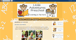 Desktop Screenshot of littleadventurespreschool.blogspot.com