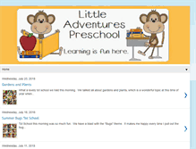 Tablet Screenshot of littleadventurespreschool.blogspot.com