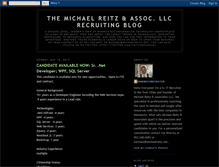 Tablet Screenshot of mikereitzrecruitingblog.blogspot.com