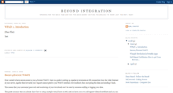 Desktop Screenshot of beyondintegration.blogspot.com