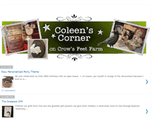 Tablet Screenshot of coleenscorner.blogspot.com