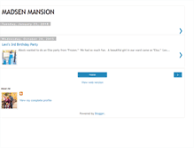 Tablet Screenshot of madsenmansion.blogspot.com