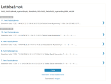 Tablet Screenshot of lottoszamok.blogspot.com