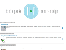 Tablet Screenshot of hankepankepaper.blogspot.com