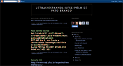 Desktop Screenshot of espanholufscpatobranco.blogspot.com