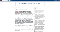 Desktop Screenshot of healthyadviceblog.blogspot.com