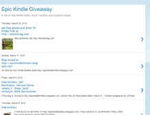 Tablet Screenshot of epickindlegiveaway.blogspot.com