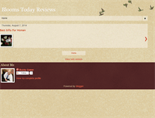 Tablet Screenshot of bloomstodayreviews.blogspot.com