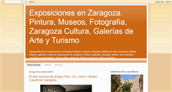 Desktop Screenshot of exposicionesenzaragoza.blogspot.com