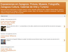 Tablet Screenshot of exposicionesenzaragoza.blogspot.com