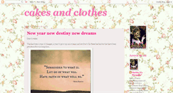 Desktop Screenshot of cakesandclothes.blogspot.com