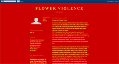 Desktop Screenshot of flowerviolencefun.blogspot.com