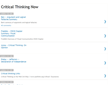 Tablet Screenshot of cthinknow.blogspot.com