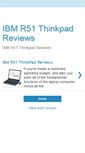 Mobile Screenshot of ibmr51reviews.blogspot.com