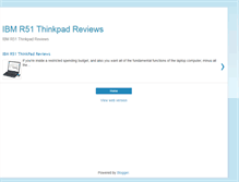 Tablet Screenshot of ibmr51reviews.blogspot.com