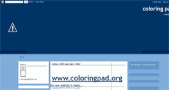 Desktop Screenshot of coloringpad.blogspot.com