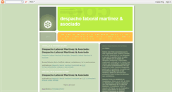 Desktop Screenshot of despacholaboralmartinezasociado.blogspot.com