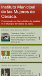 Mobile Screenshot of immujeresoaxaca.blogspot.com