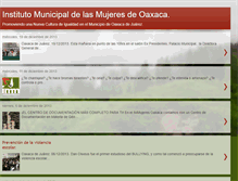 Tablet Screenshot of immujeresoaxaca.blogspot.com