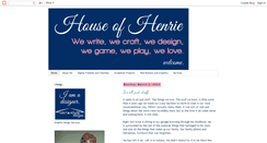 Desktop Screenshot of houseofhenrie.blogspot.com