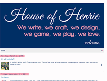 Tablet Screenshot of houseofhenrie.blogspot.com