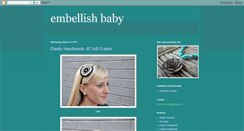 Desktop Screenshot of embellishbaby.blogspot.com