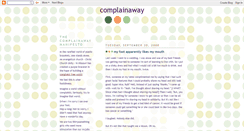 Desktop Screenshot of complainaway.blogspot.com