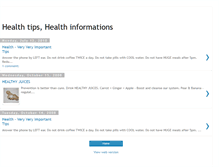 Tablet Screenshot of collectionhealthtips.blogspot.com