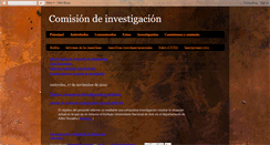 Desktop Screenshot of comisioninvestiga.blogspot.com