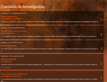 Tablet Screenshot of comisioninvestiga.blogspot.com