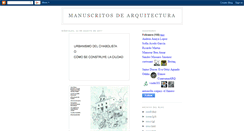 Desktop Screenshot of manuscritosdearquitectura.blogspot.com