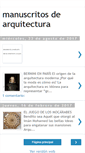 Mobile Screenshot of manuscritosdearquitectura.blogspot.com