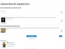 Tablet Screenshot of manuscritosdearquitectura.blogspot.com