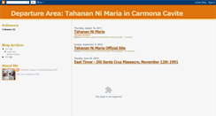 Desktop Screenshot of departureareatahanannimaria.blogspot.com