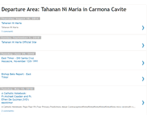 Tablet Screenshot of departureareatahanannimaria.blogspot.com