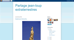 Desktop Screenshot of partagejean-loupextraterrestres.blogspot.com