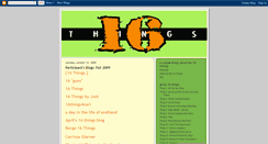 Desktop Screenshot of 16thingsfall09.blogspot.com