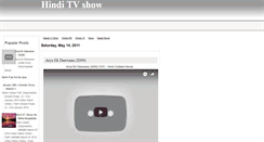 Desktop Screenshot of hinditvshow.blogspot.com