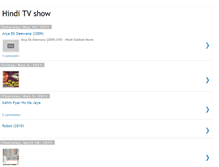 Tablet Screenshot of hinditvshow.blogspot.com