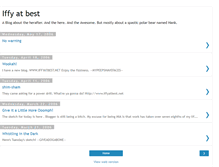 Tablet Screenshot of iffyatbest.blogspot.com