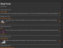 Tablet Screenshot of 8ballknits.blogspot.com