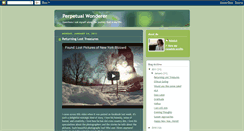 Desktop Screenshot of perpetualwonder.blogspot.com