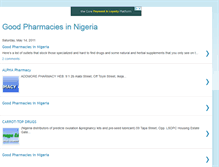 Tablet Screenshot of goodnigerianpharmacies.blogspot.com