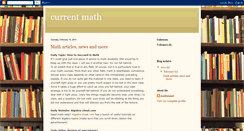 Desktop Screenshot of currentmath.blogspot.com