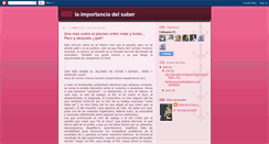 Desktop Screenshot of laimportanciadelsaber.blogspot.com