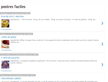 Tablet Screenshot of postresfaciles.blogspot.com