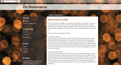 Desktop Screenshot of onresonance.blogspot.com