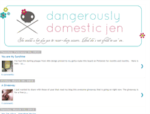 Tablet Screenshot of dangerouslydomesticjen.blogspot.com
